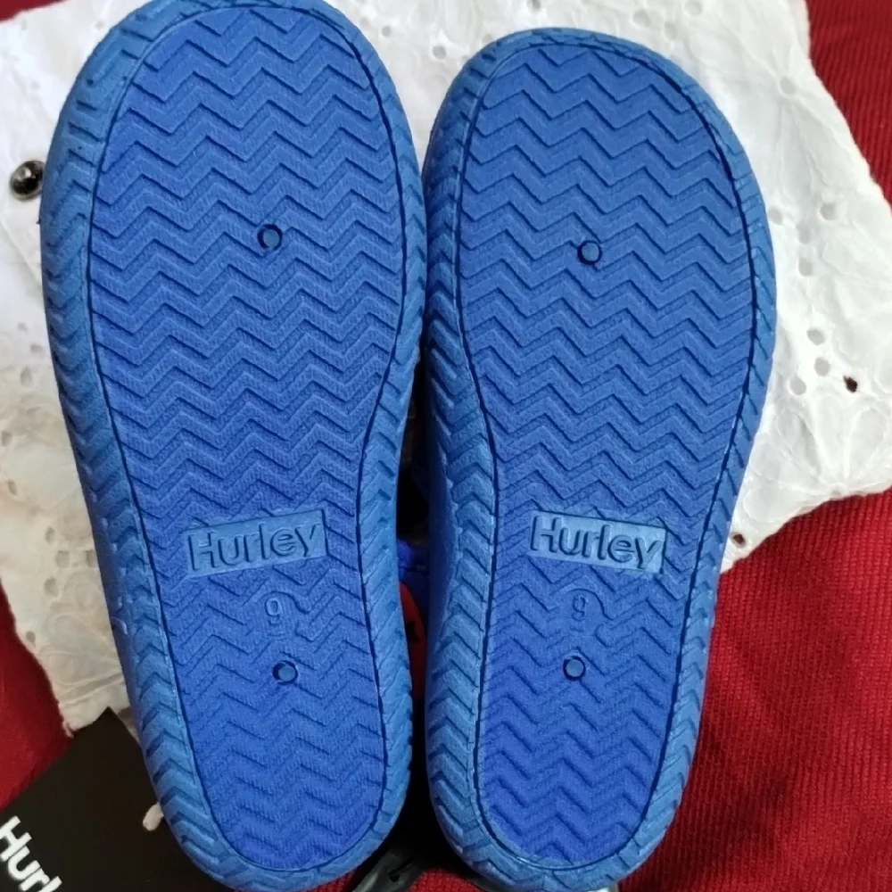 Hurley Kids Vibrant Blue and Red Sandals